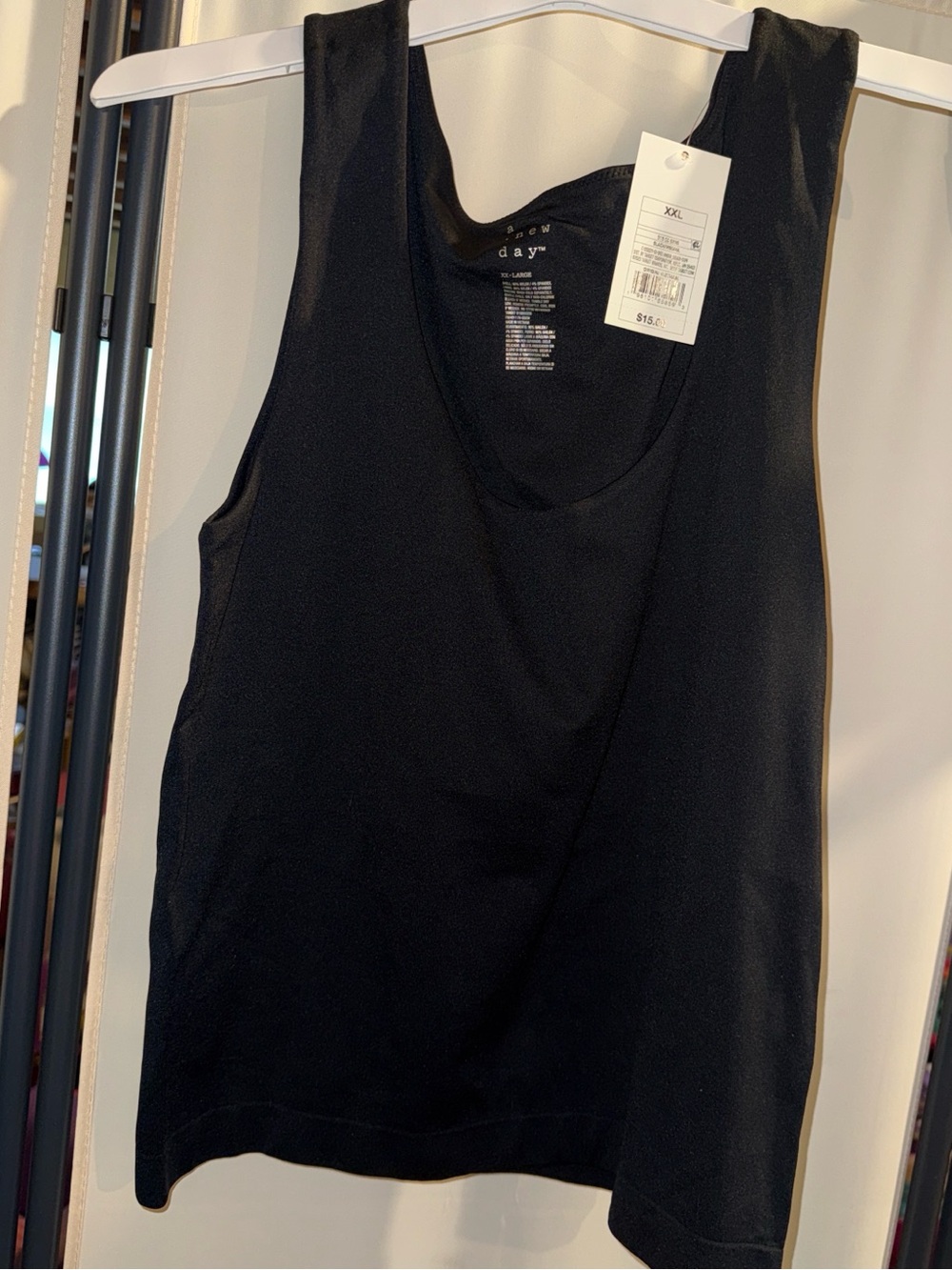 a new day Black Scoop Neck Tank Top